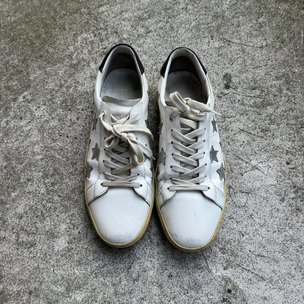 Saint Laurent Paris Court Classic Star Patch Sneakers