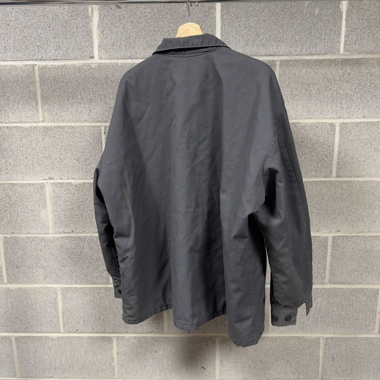 1990s Thrashed Faded Dirty Mechanic Work Jacket