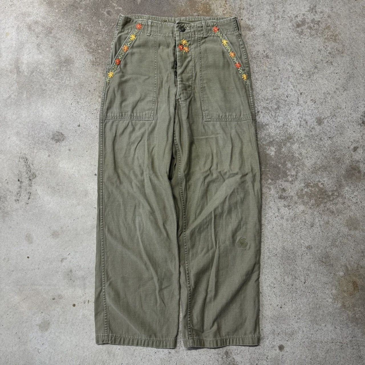 1980s OG 107 Reworked Canvas Pants