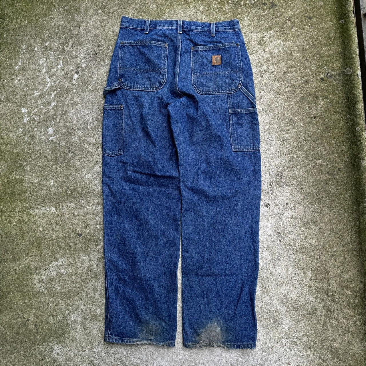 2000年代カーハートデニムダブルニーパンツ