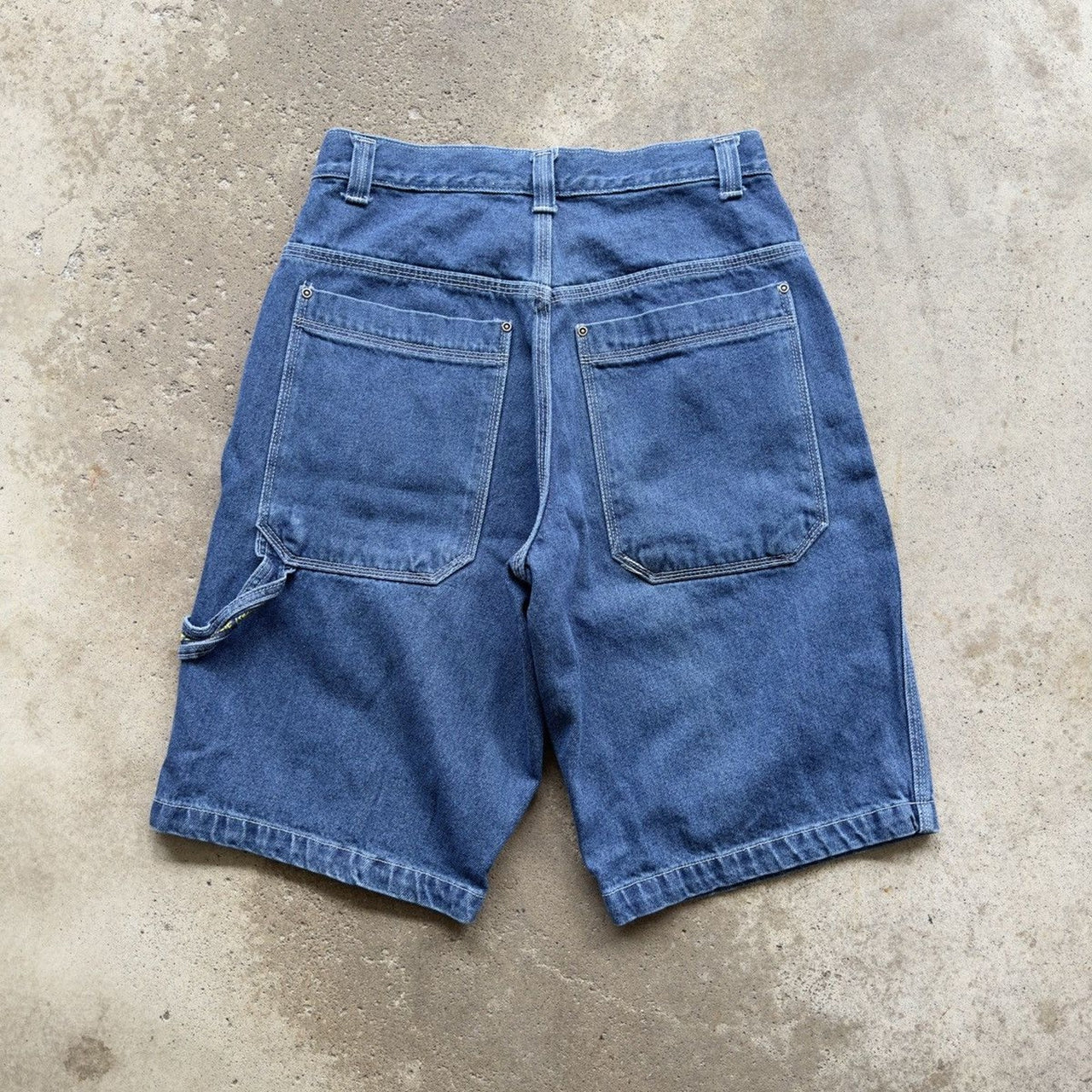 1990s 2000s Y2K Extreme Limit Baggy Denim Jean Shorts