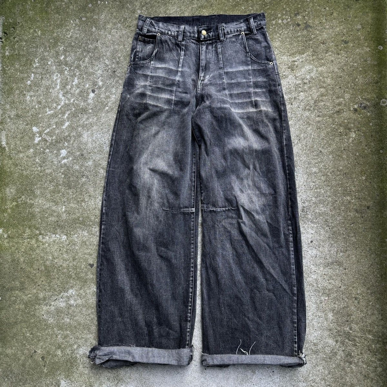 JEANS PAYNESTAR WHITE NOISE WAX DENIM DE PIERNA ANCHA Y HONDONADOS