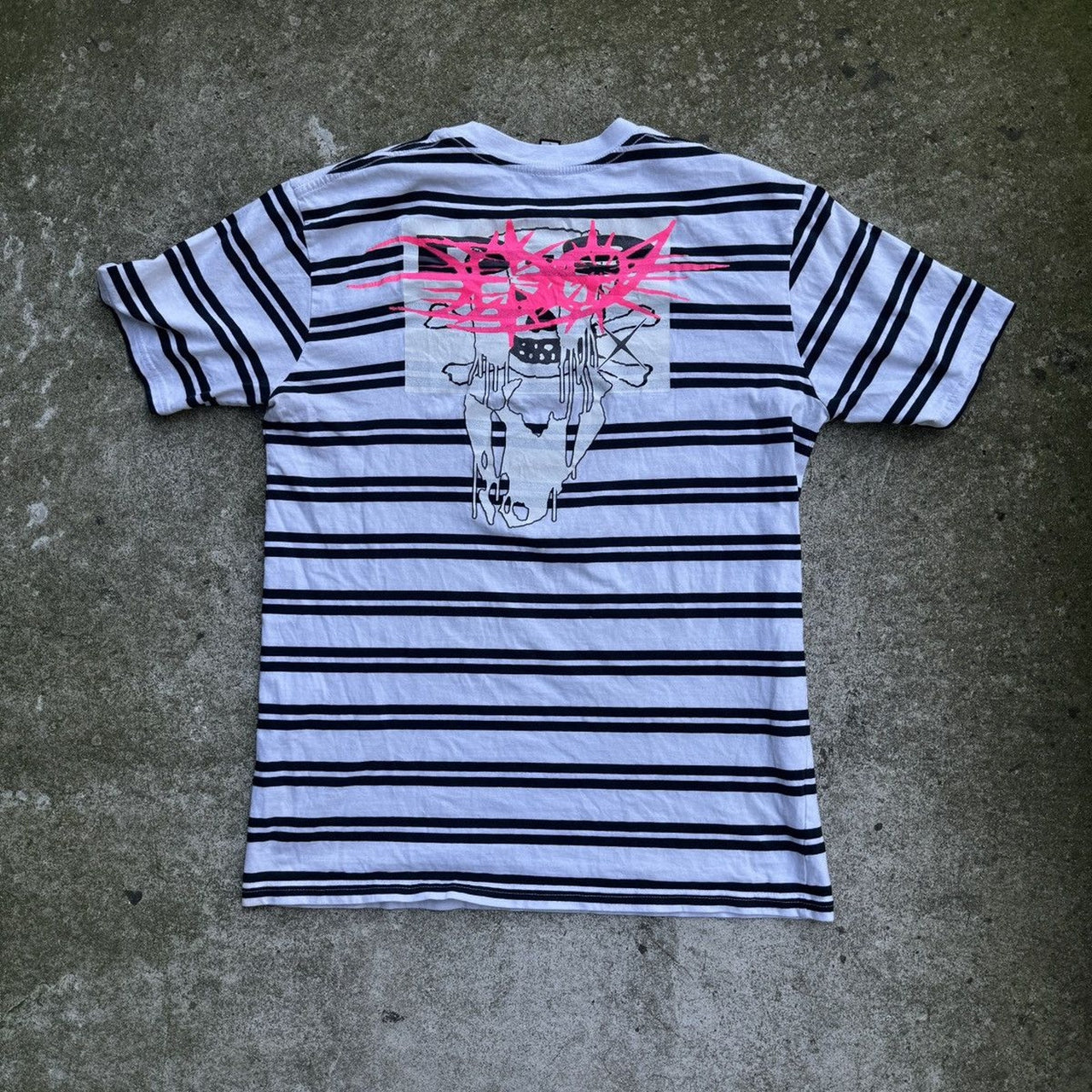 D9 ドレインギャング ストライプ 2022 ワールドツアー Tシャツ