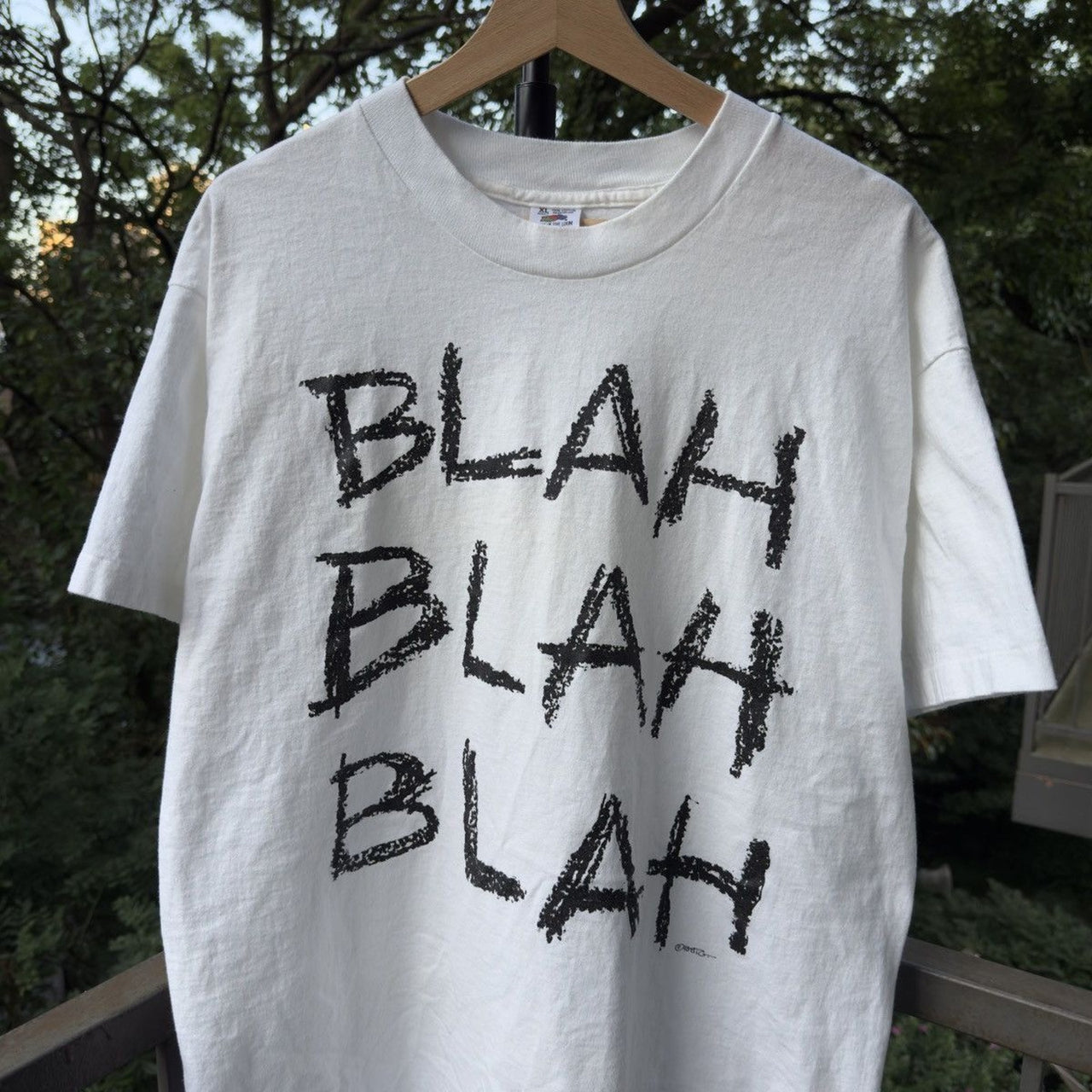 1990s Blah Blah Blah Faded Tee