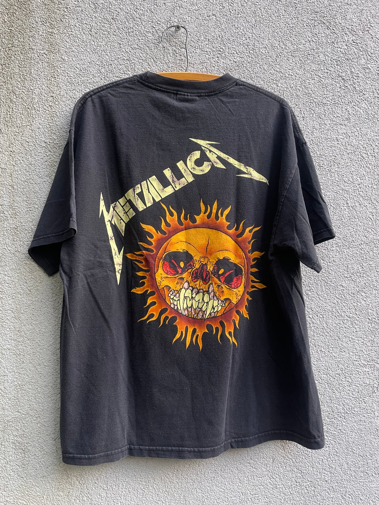 1990年代メタリカ プッシュヘッド ツアーTシャツ