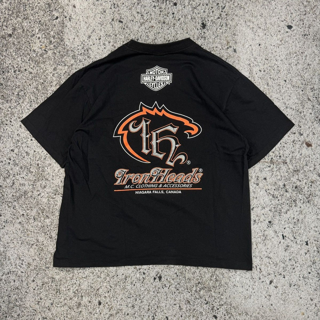 CAMISETA HARLEY DAVIDSON 2000 CON EL LOGO DE LAS CATARATAS DEL NIÁGARA, CANADÁ