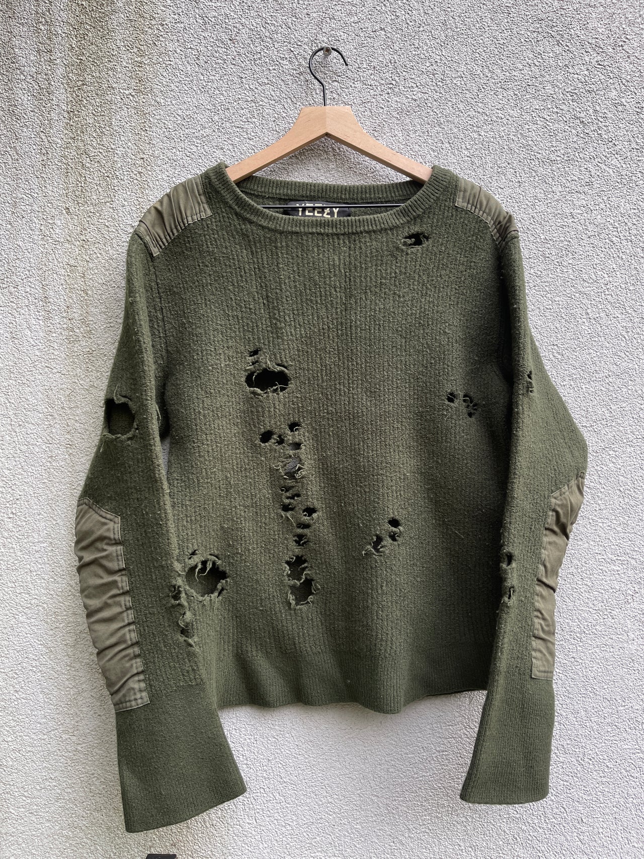 YEEZY SEASON 1 DISTRESSED SWEATER