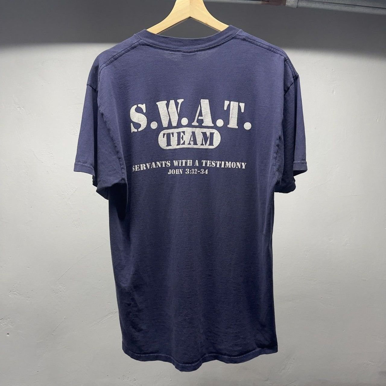 1990s Faded SWAT Team Jesus Tee