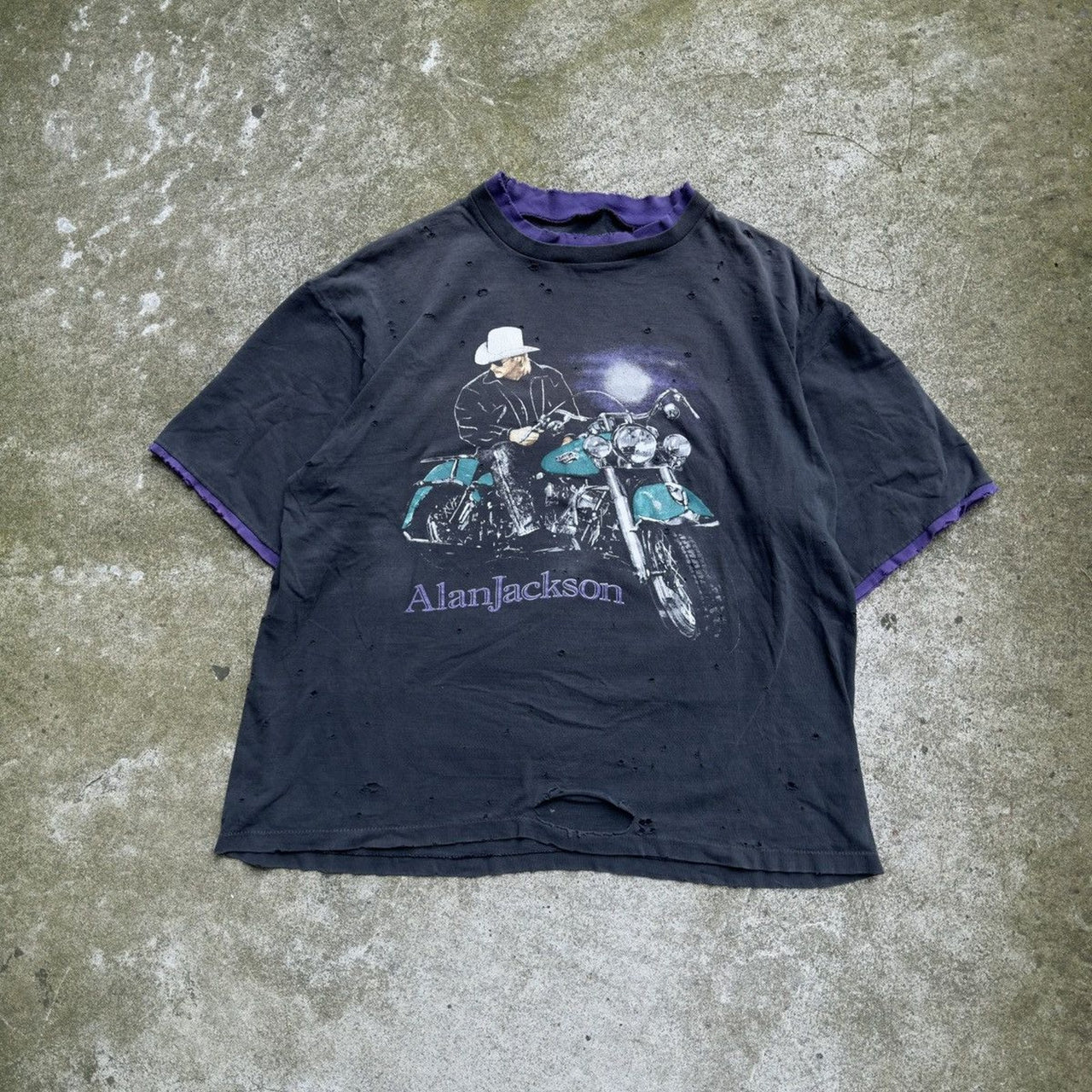 1990s Alan Jackson Thrashed Tee