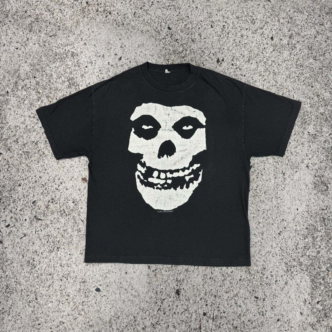 2009 ミスフィッツ フェイデッド スカル Tシャツ