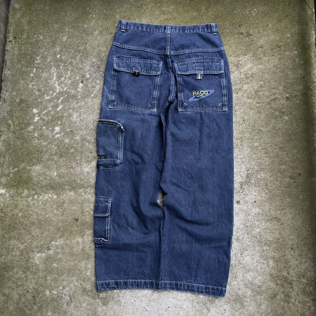 JEANS PACO DE DENIM BAGGY CARGO SKATER DE LOS AÑOS 90/2000 Y2K