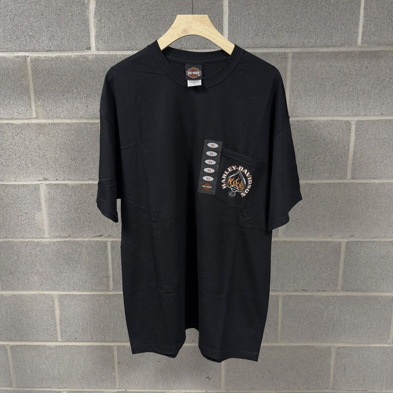 2000s Harley Davidson Ace Flame Pocket Tee