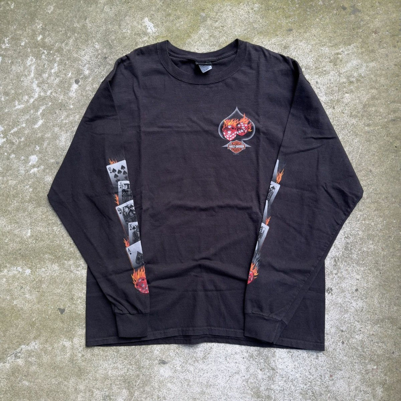 2000s Harley Davidson Las Vegas Flame Longsleeve