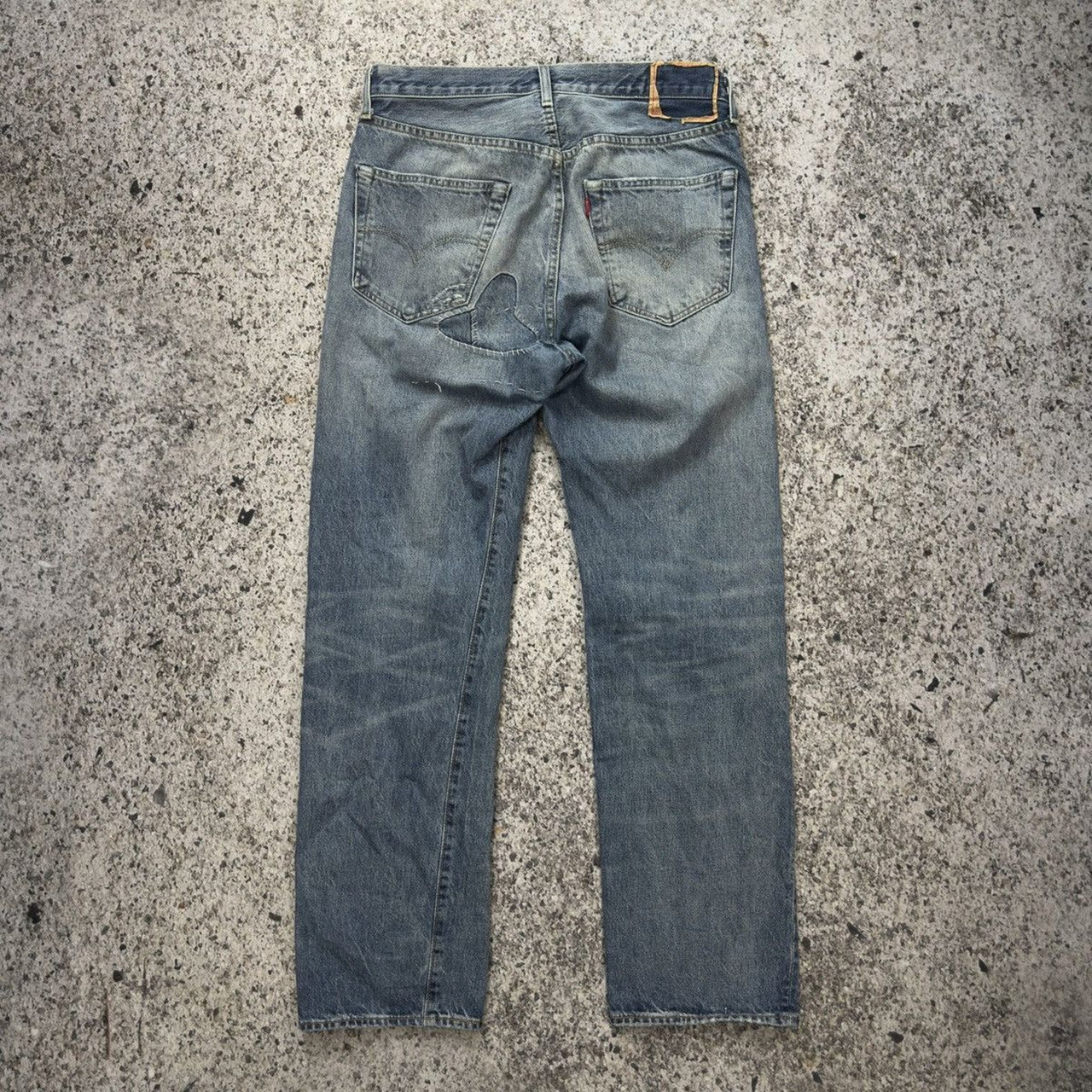 Levi's LVC 1955 501 Repaired Selvedge Denim Jeans