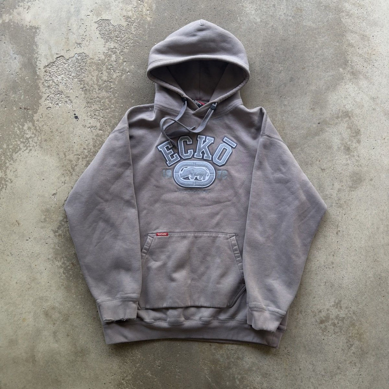 2000S ECKO UNLTD BAGGY EMBROIDERED LOGO SKATER HOODIE