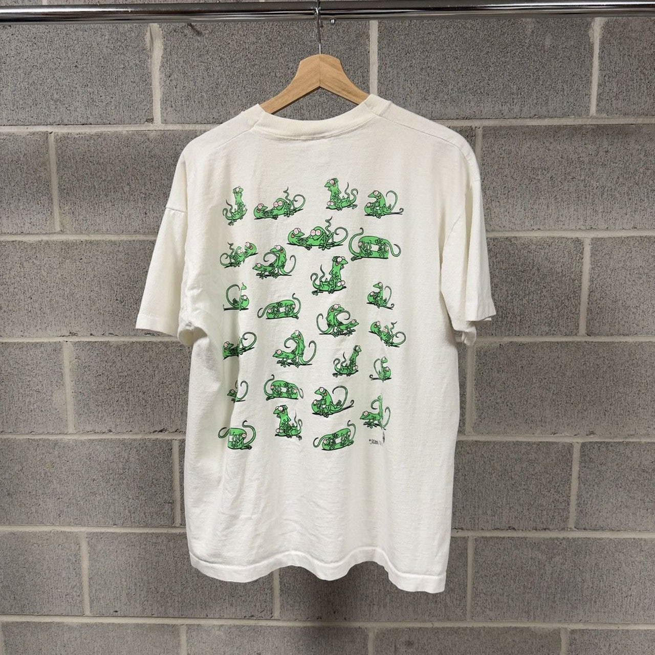 1990s Faded Thrashed Lizard Sex Shirt ERD Grunge Pornstar