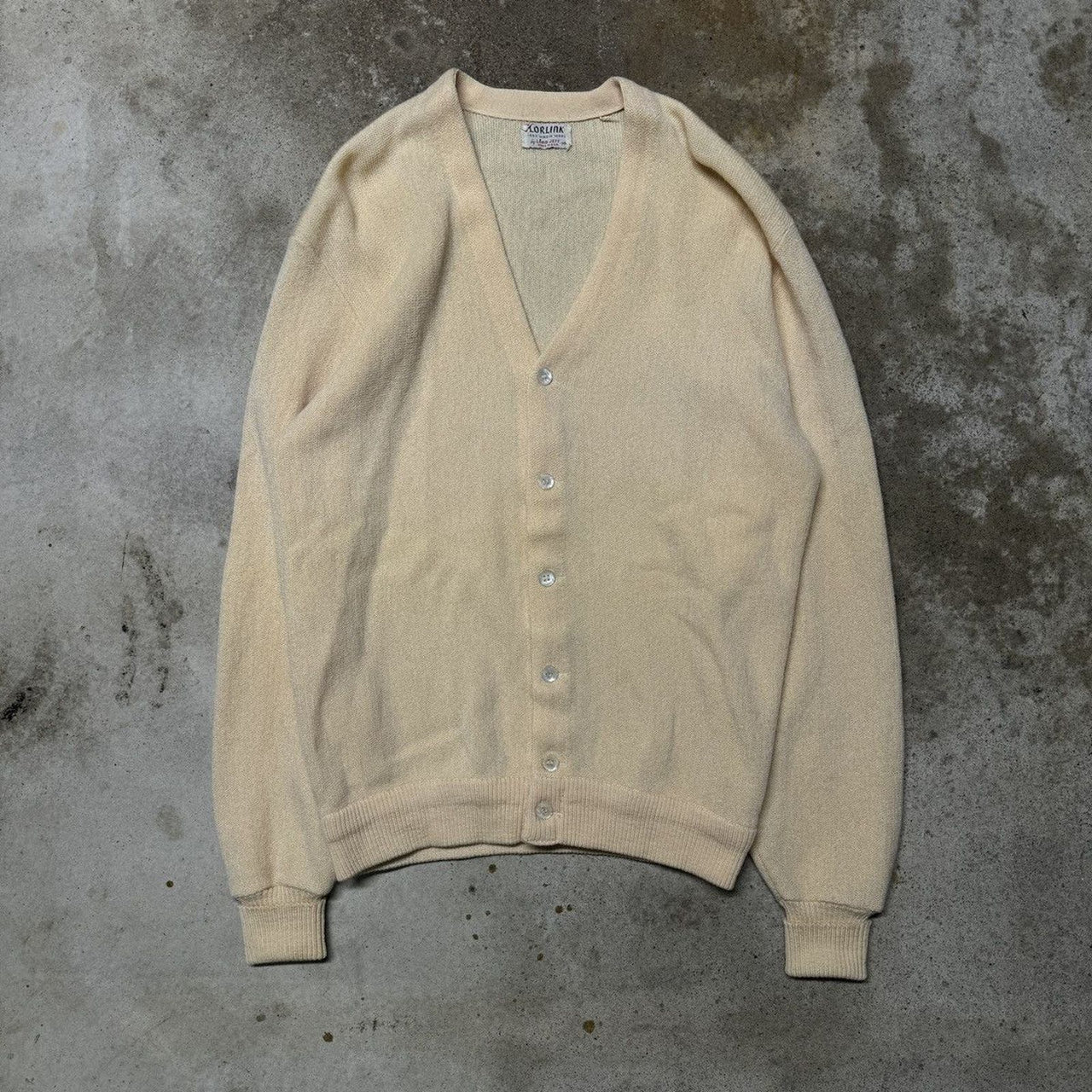 1960s 1970s Lord Jeff Virgin Wool Cardigan Sweater