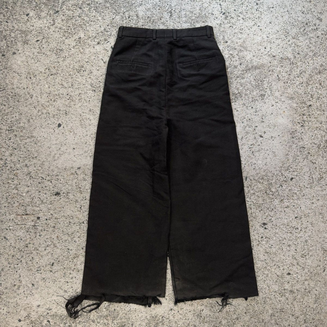 Rick Owens Runway FW19 Larry Moleskin Suede Patch Pants