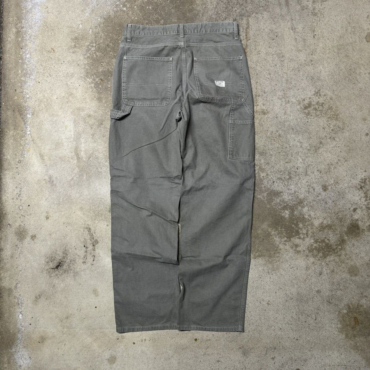 Pantalones de trabajo holgados de estilo skater con pernera ancha y carpintero GAP de los años 2000