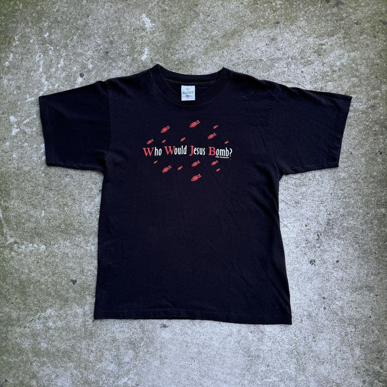 1990年代 誰がジーザスを爆撃するか Tシャツ