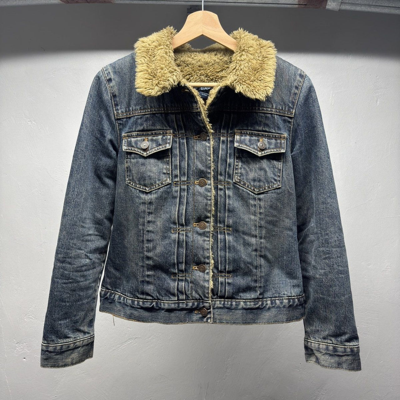 Gap Women's Fur Denim Trucker Jacket