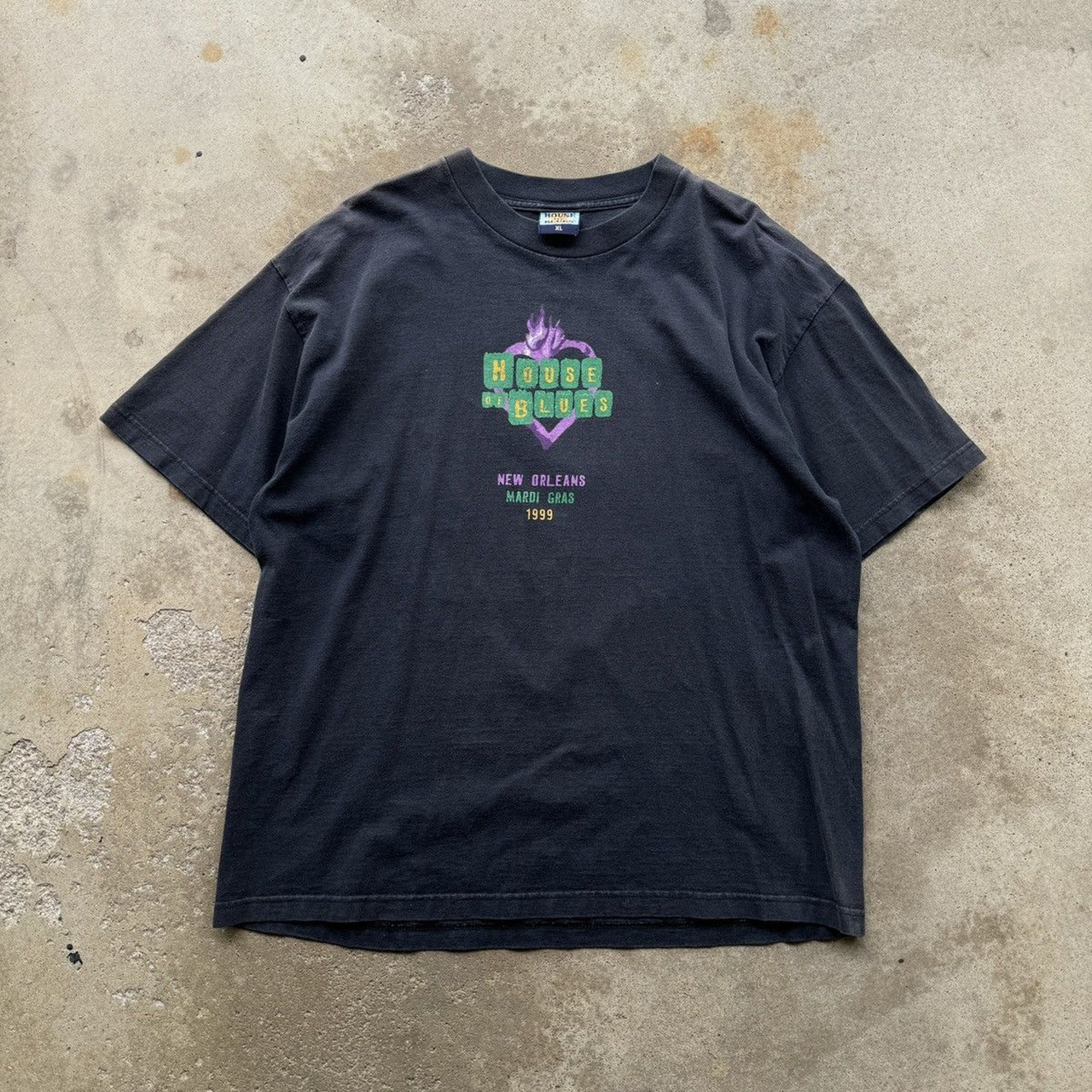 1990年代 ハウス・オブ・ブルース フェード マルディグラ Tシャツ