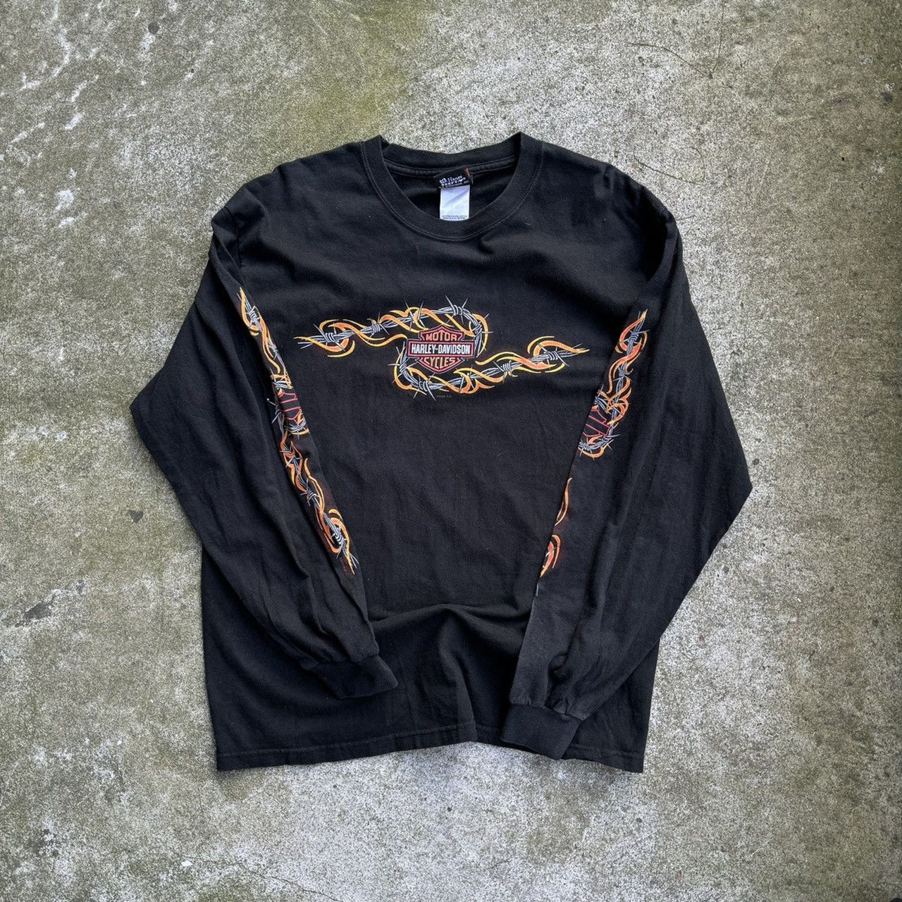 2000s Harley Davidson Wire Flame Longsleeve