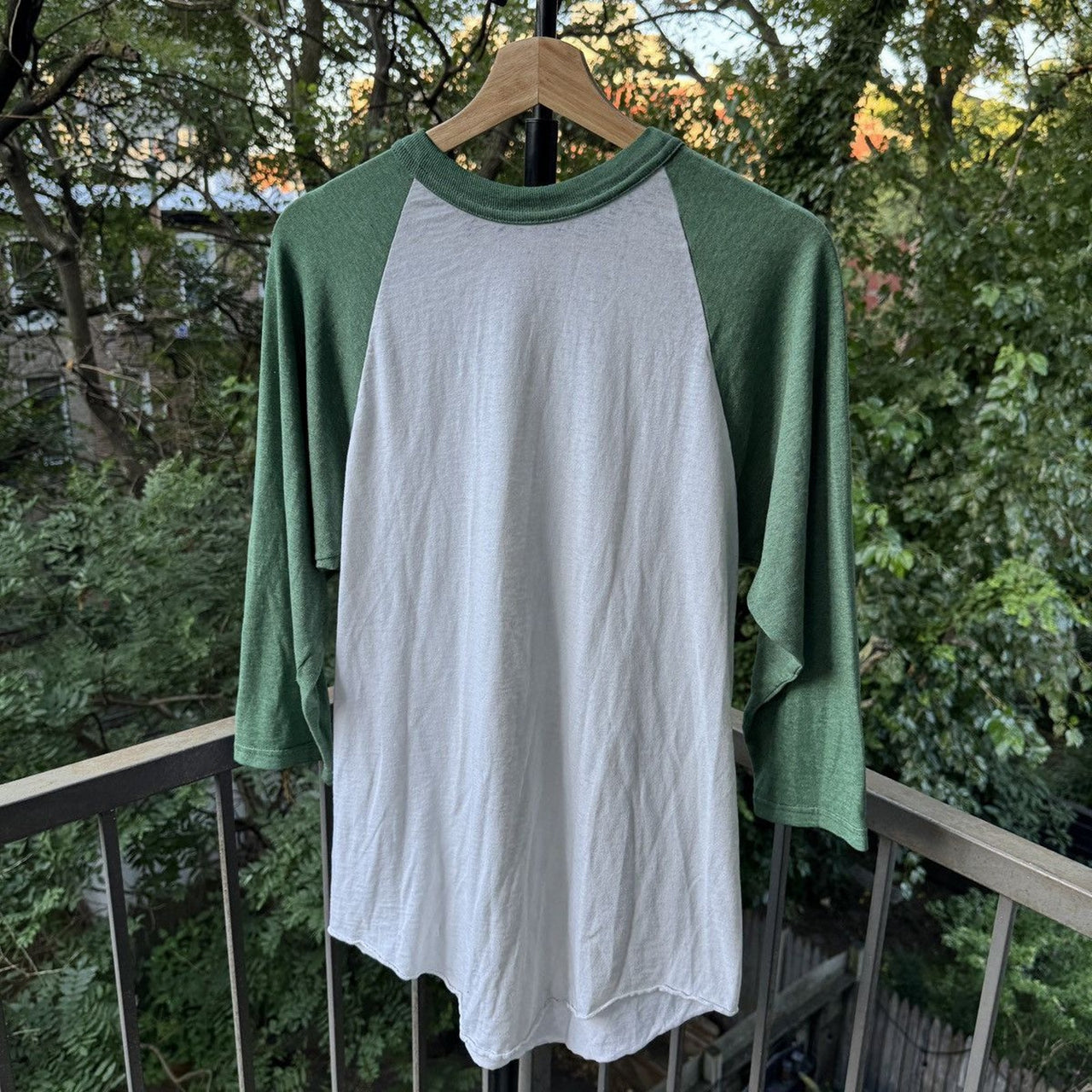 1970s / 1980s Faded Paper Thin Raglan 3/4 Tee