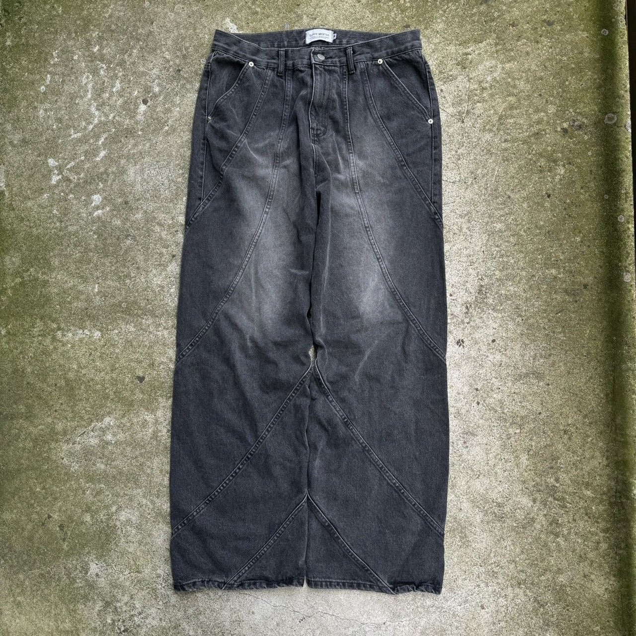 Saint Martin Baggy Faded Denim Jeans