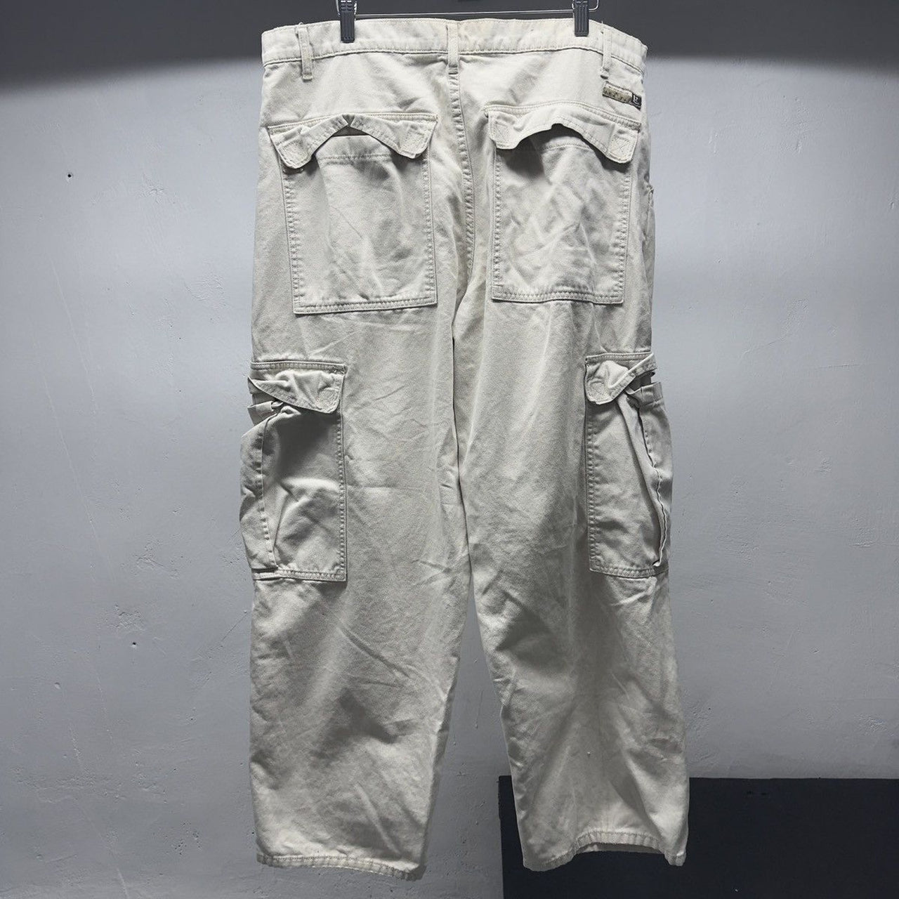 1990s Y2K Thrashed Levi's L2 Baggy Wide Cargo Pants