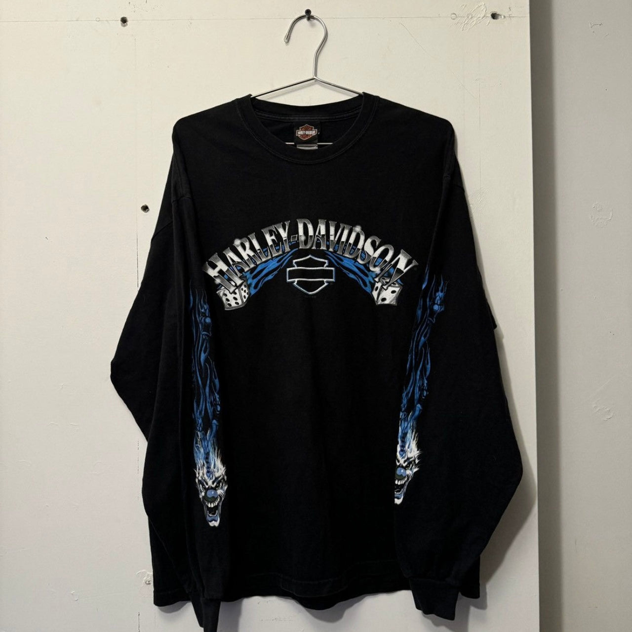 2000s Harley Davidson Dice Clown Flame Longsleeve