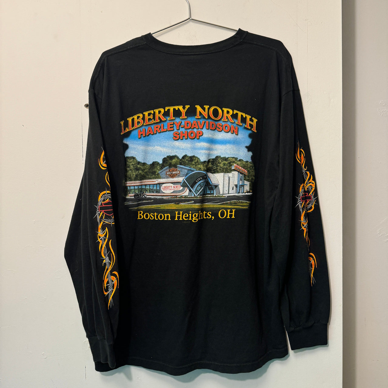 2000s Harley Davidson Wire Flame Longsleeve