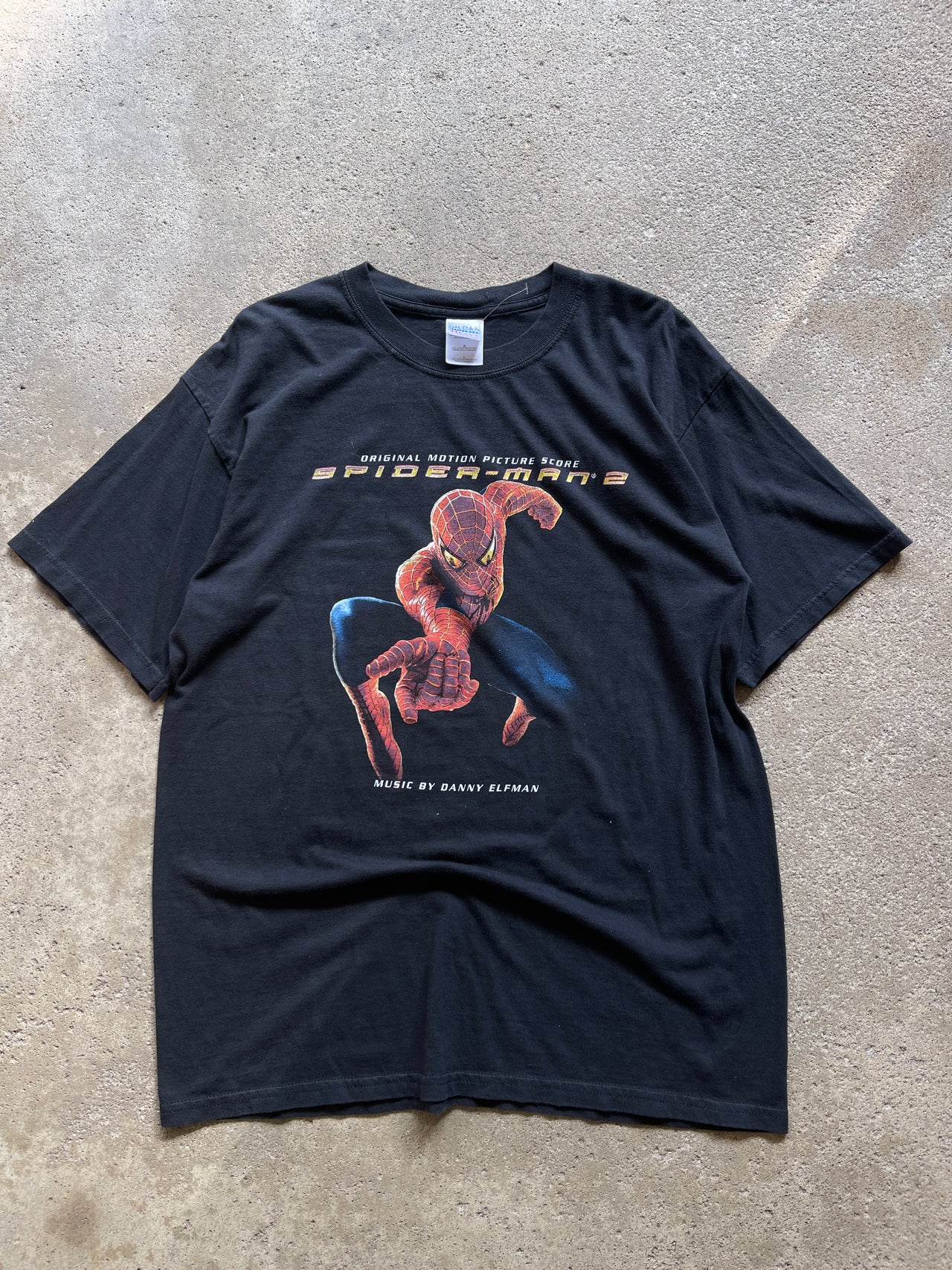 CAMISETA PROMOCIONAL DE LA PELÍCULA SPIDER-MAN 2 DE LOS AÑOS 2000
