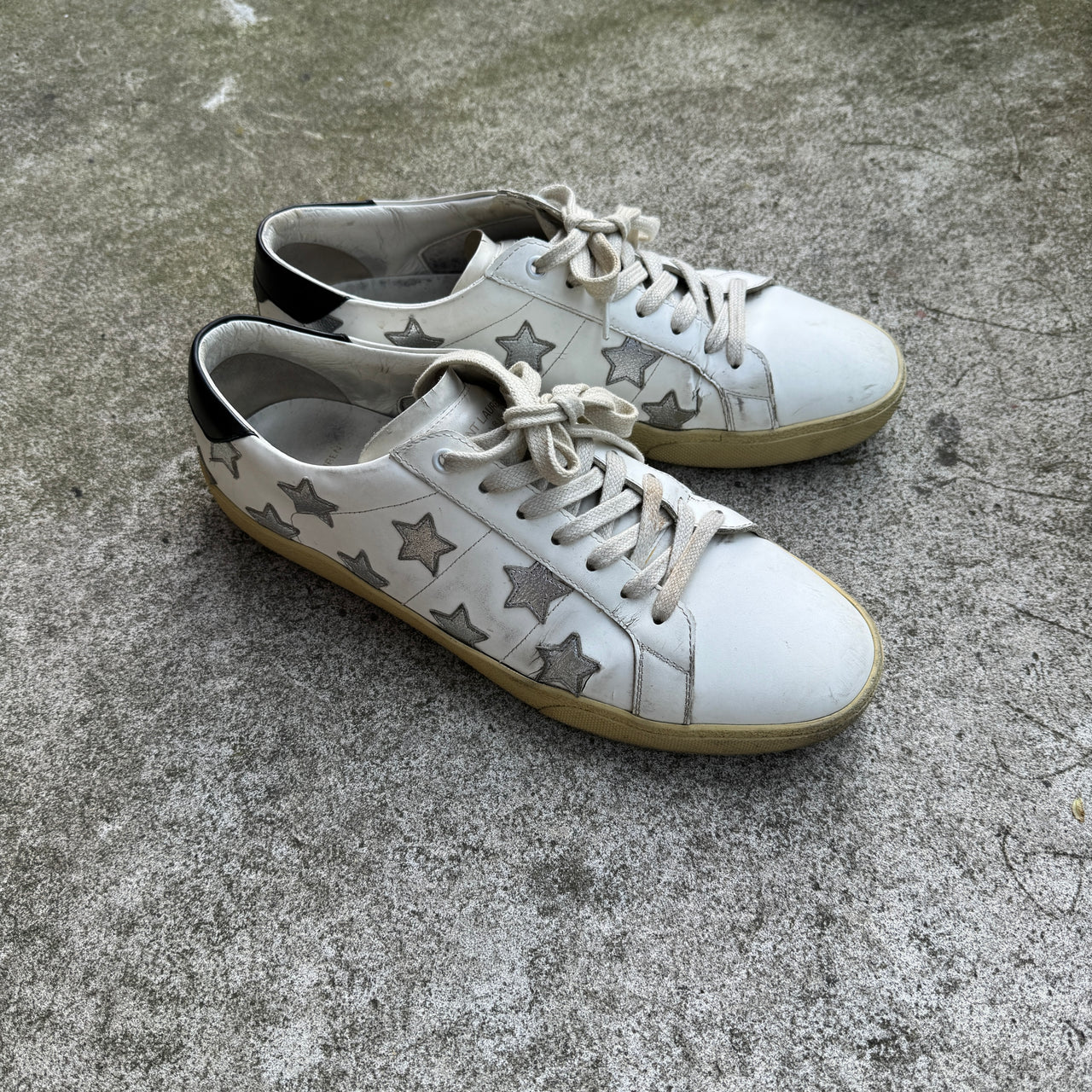 Saint Laurent Paris Court Classic Star Patch Sneakers