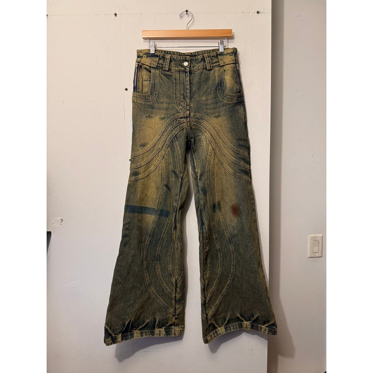 NO FAITH STUDIOS WAVE HEAVY DENIM MEDIUM 32