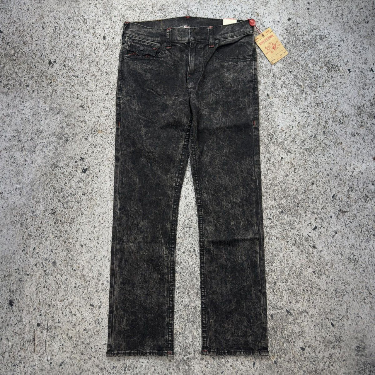 True Religion Jeans Big T DLRD Storm Cntrl Straight Flap