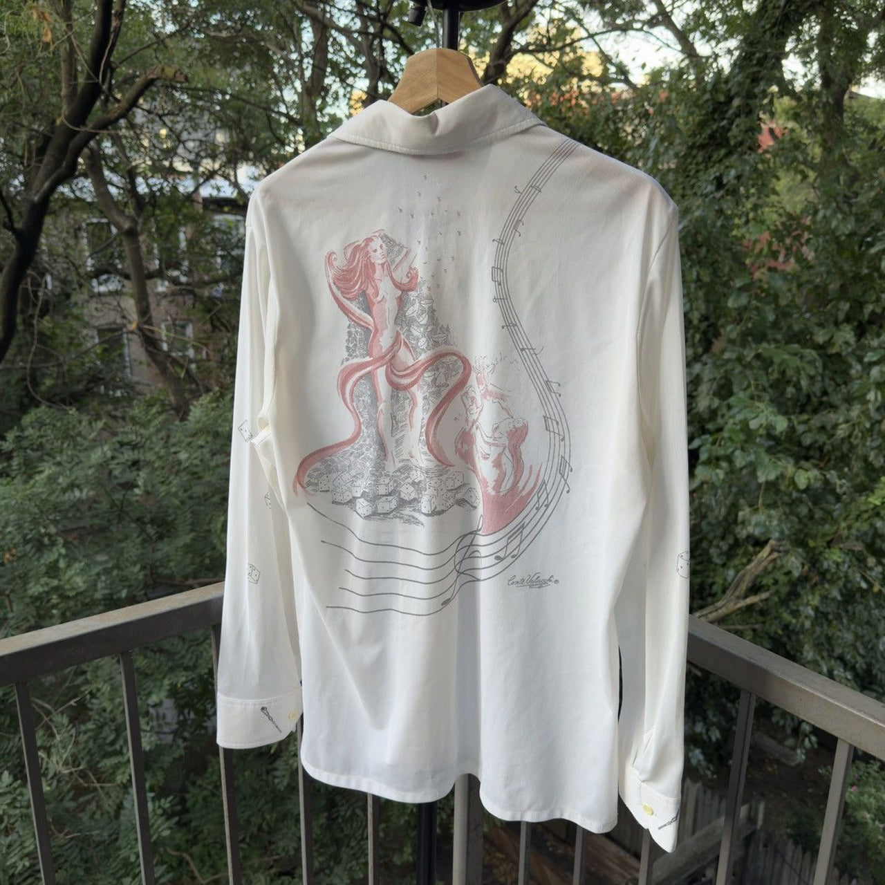 1970s Music Print Art Shirt