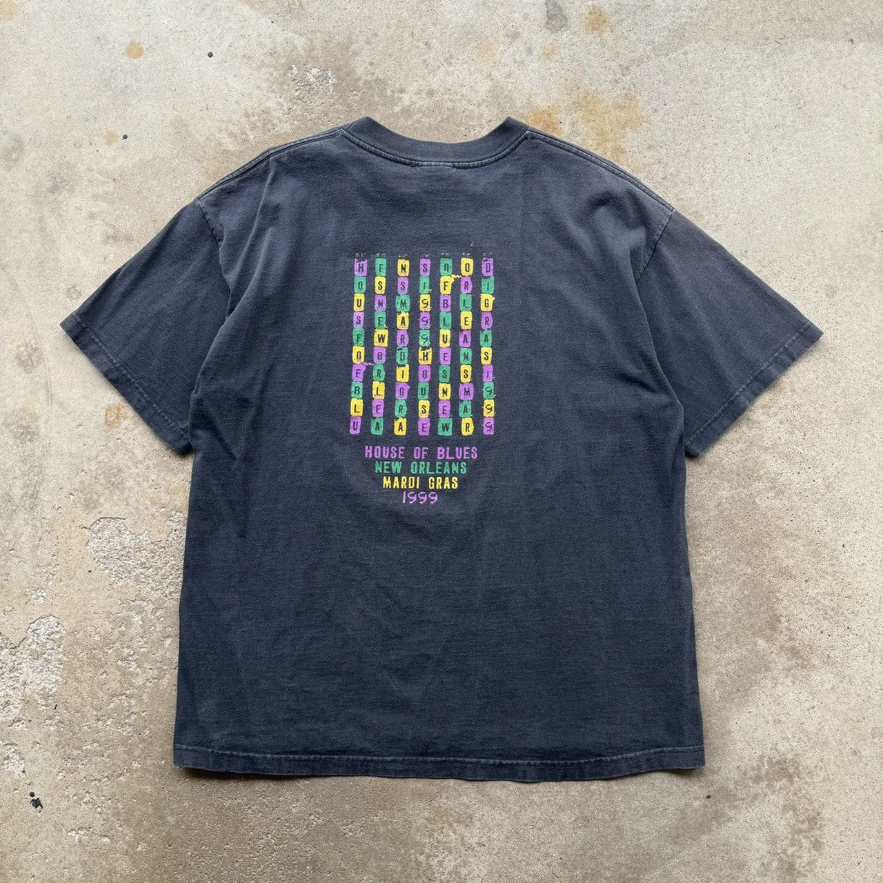1990年代 ハウス・オブ・ブルース フェード マルディグラ Tシャツ