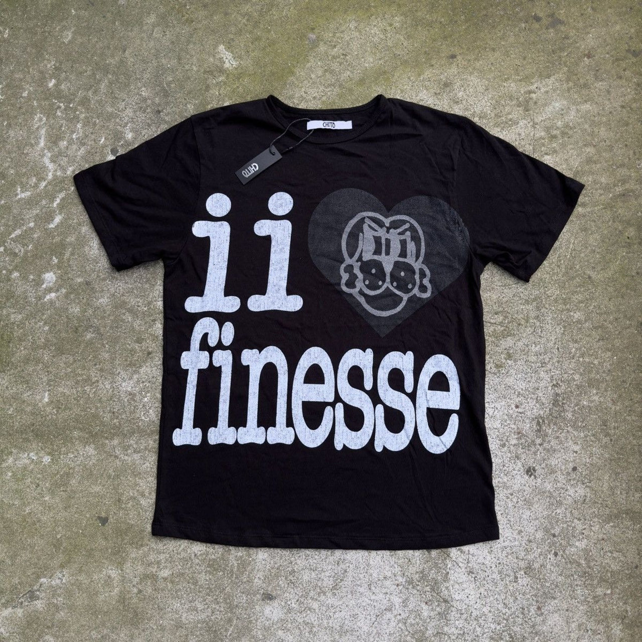 CAMISETA CHITO I HEART FINESSE DE GRAN TAMAÑO