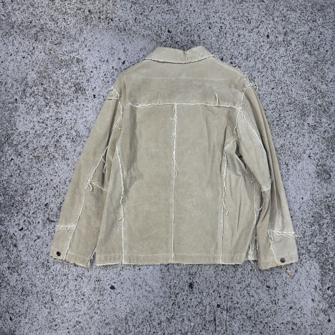 2000年代 ウィルソンズレザー M.ジュリアン スエード ダメージ加工 フリンジジャケット