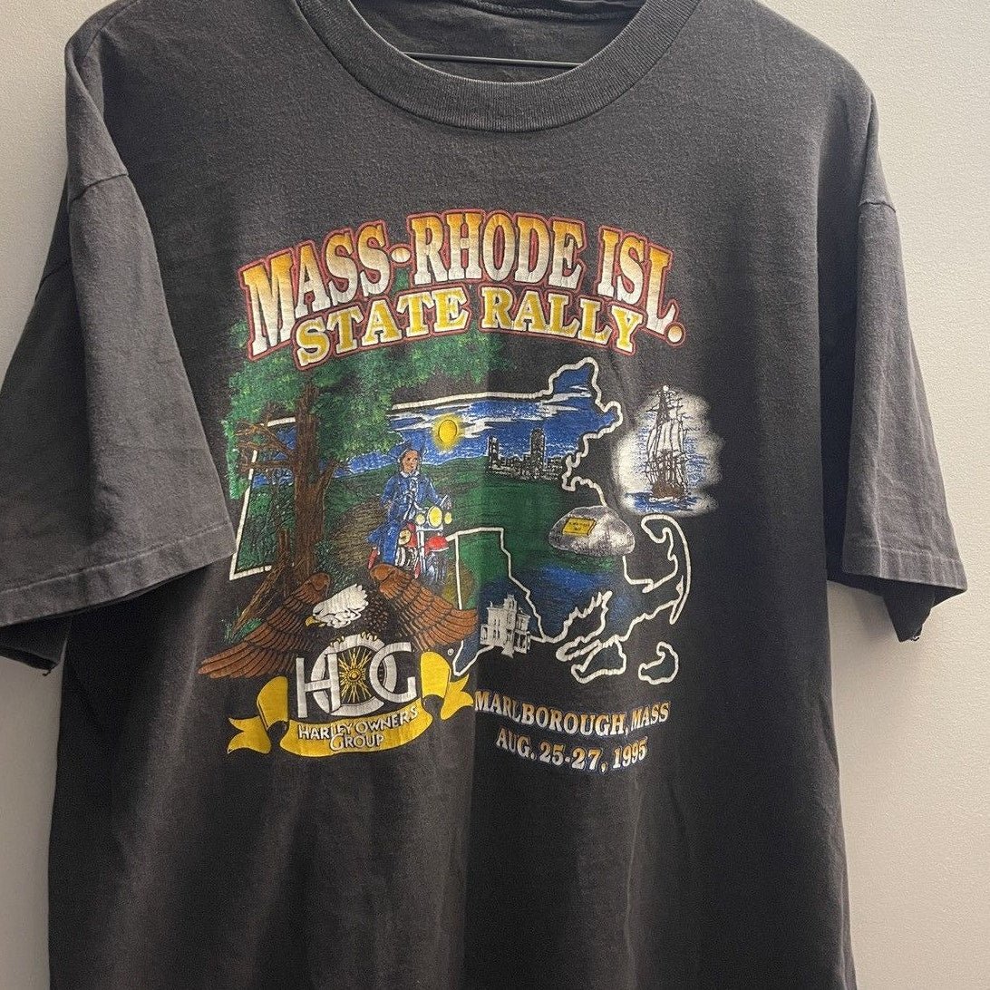 1990年代 ハーレーダビッドソン フェイデッド HOG Tシャツ