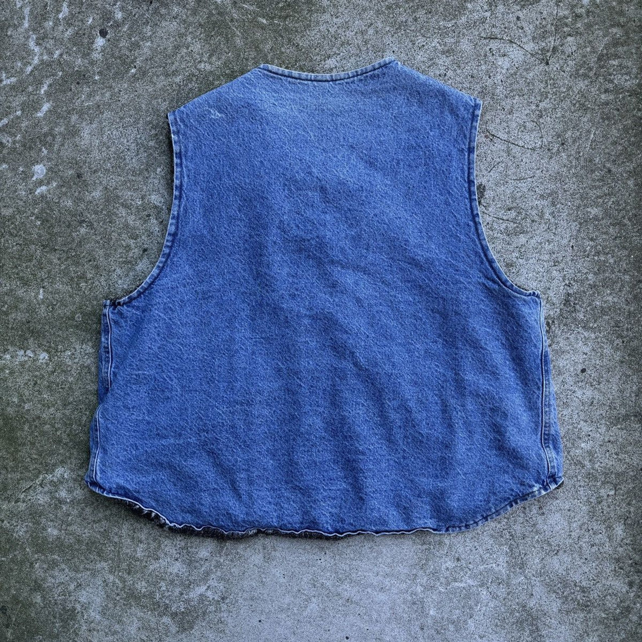 1990s Carhartt Aztec Lined Denim Vest