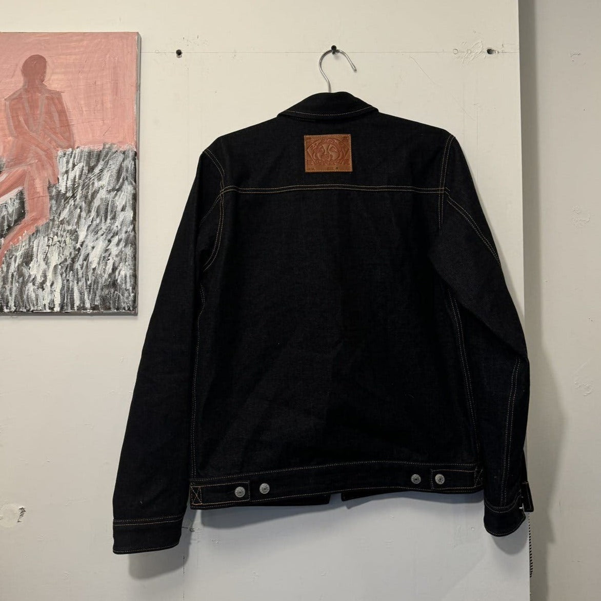 EVISU SEAGULL PRINT SELVEDGE DENIM TRUCKER JACKET TYPE 1