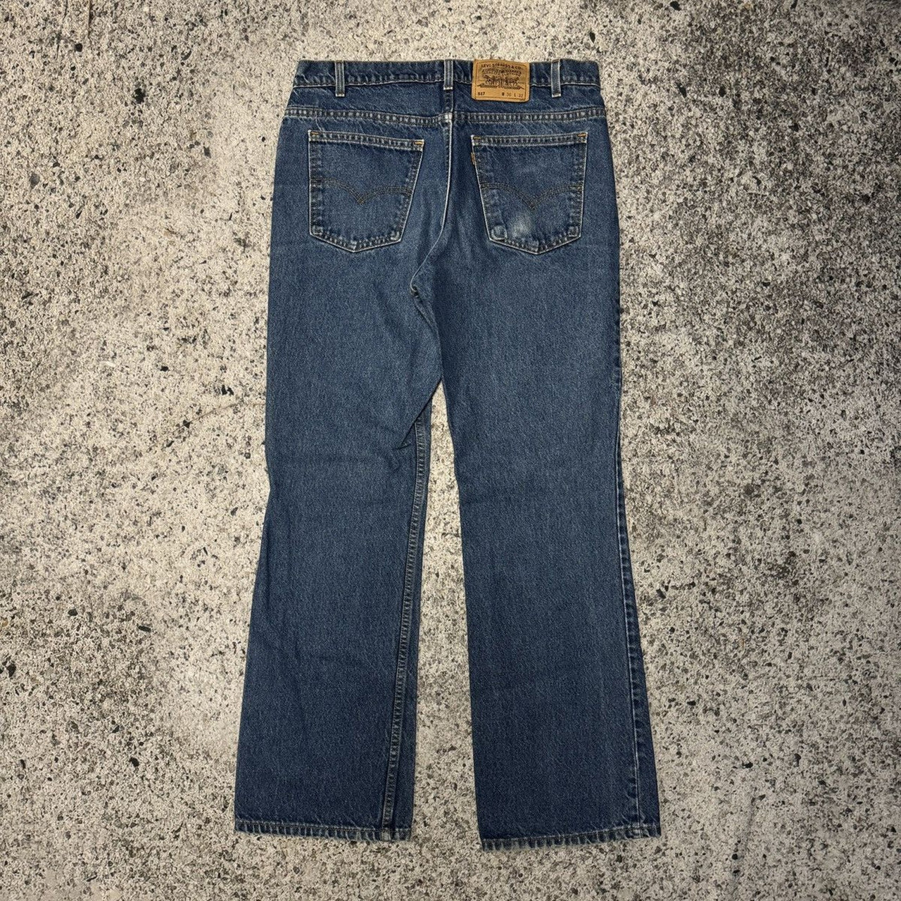 Vintage 1990s Levi's 517 Made in USA Faded Bootcut Flare Jeans