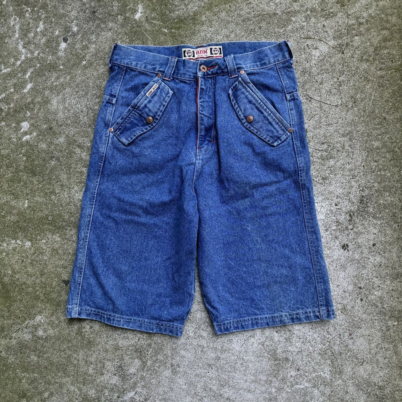 1990s Y2K OZOC Baggy Denim Jean Shorts