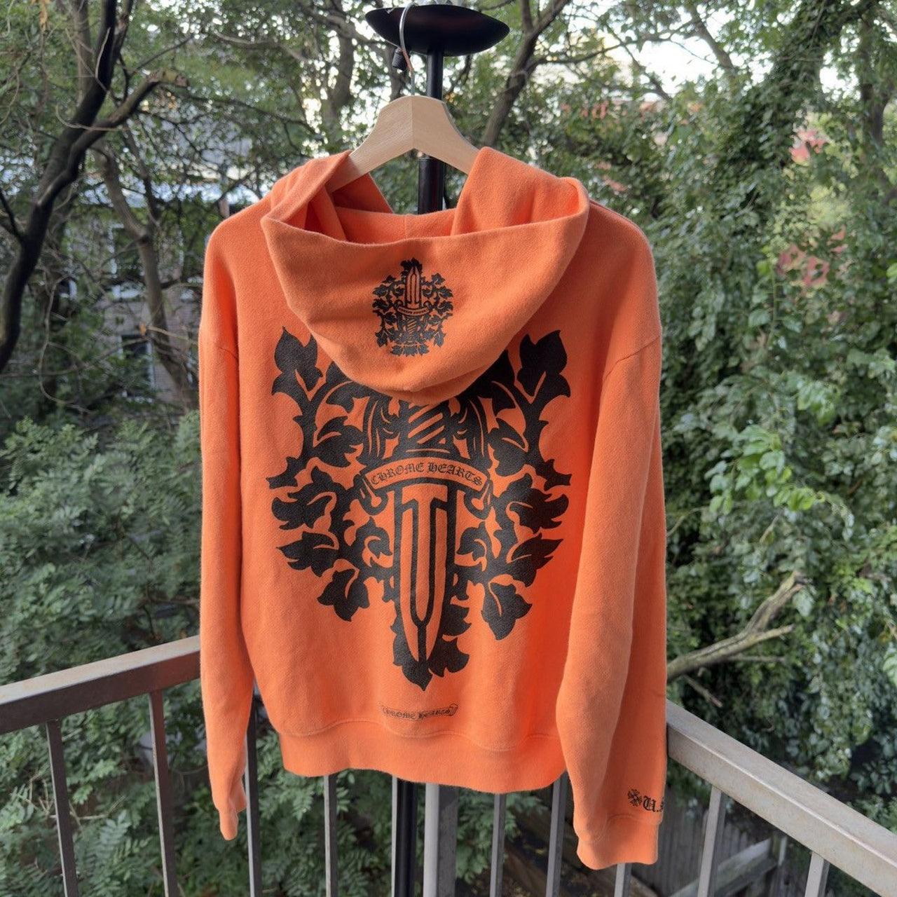 Chrome Hearts Orange Vine Dagger Hoodie