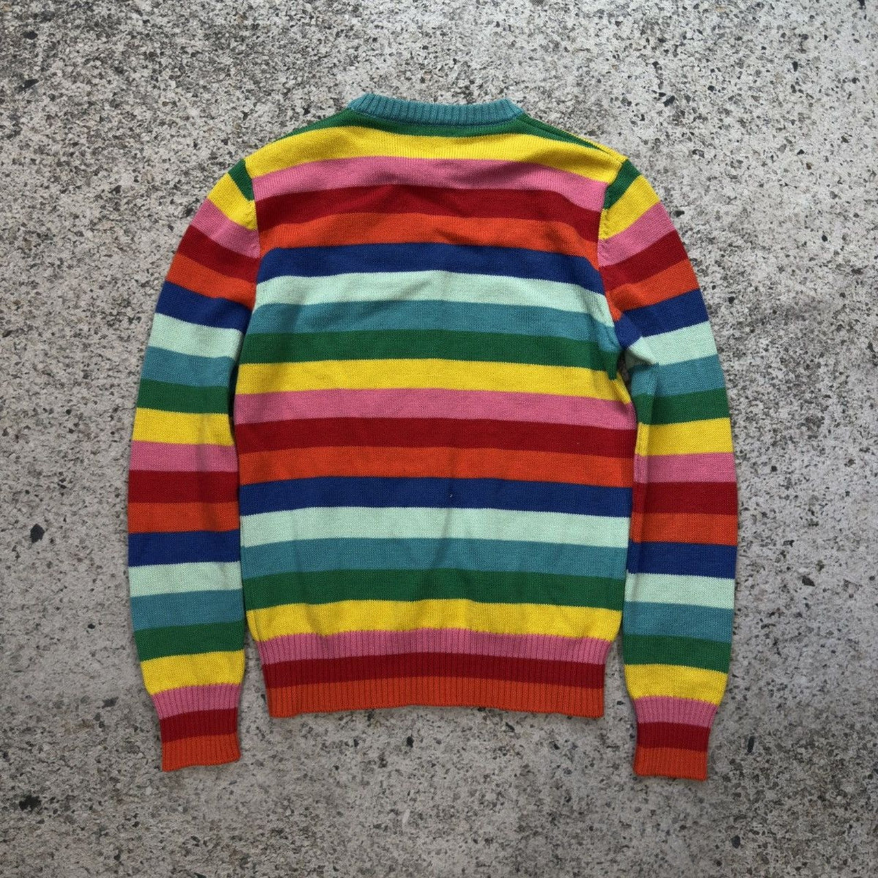 Saint Laurent Paris Hedi Slimane AW15 Rainbow Stripe Sweater