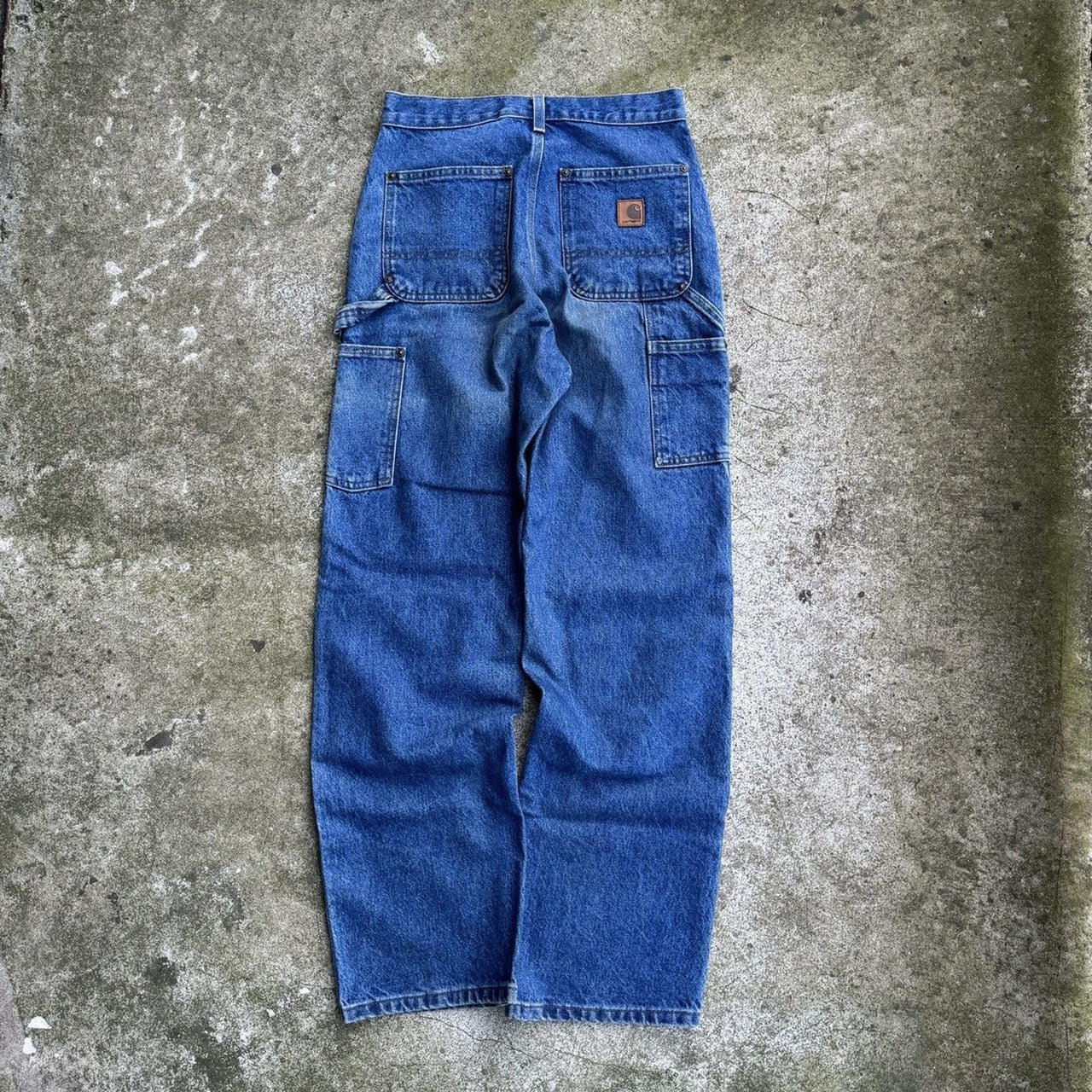 Vaqueros Carpenter Carhartt de doble rodilla de la década de 2000