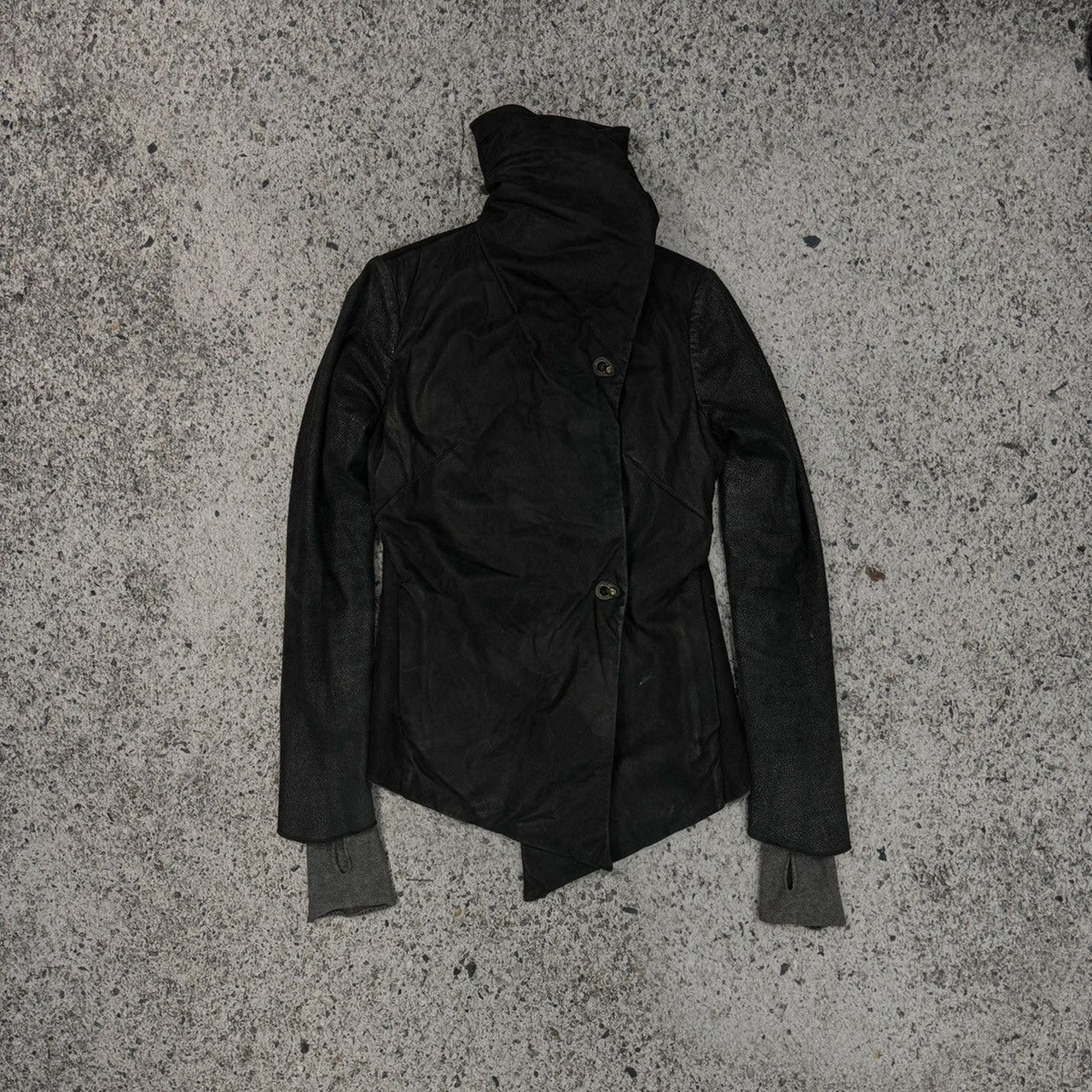 Isaac Sellam Experience Lambskin Leather Down Jacket