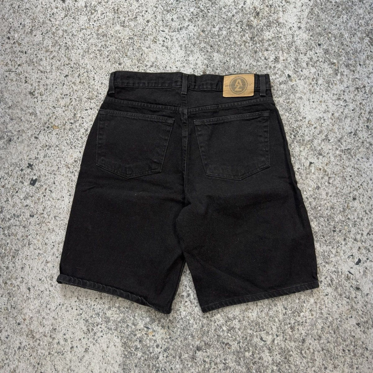 Shorts vaqueros negros holgados de Arizona de la década de 2000